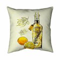 Begin Home Decor 20 x 20 in. Olive Oil & Lemons-Double Sided Print Indoor Pillow 5541-2020-GA11